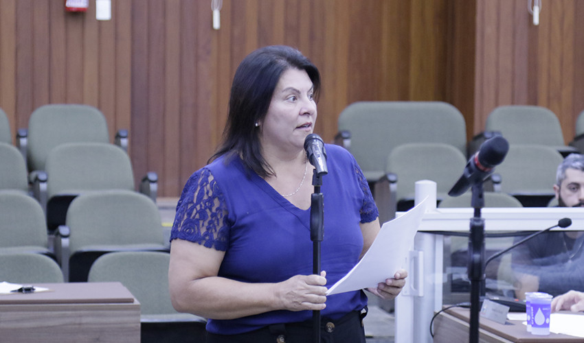 Denise Franci reivindica informações sobre a construção de nova escola ou aquisição do terreno onde a unidade está instalada no Bairro do Rio Acima