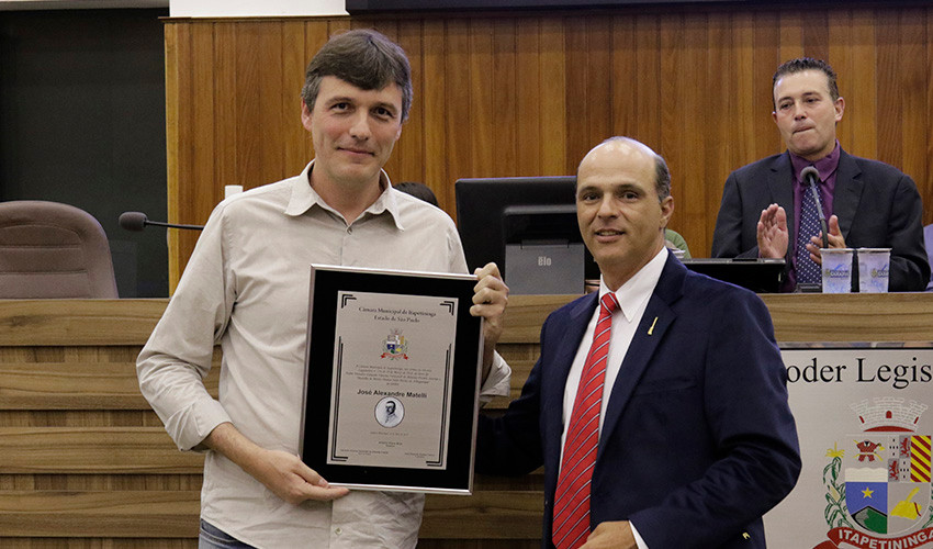 Itapetiningano Dr. José Alexandre Matelli, com estágio na NASA, recebeu a Medalha de Mérito Dr. Júlio Prestes de Albuquerque